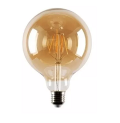 Lampara Globo Grande Led G120 Filamento Ambar Vintage 10w