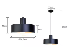 Colgante Cocina Comedor Living 1 Luz Sendai - Minimal Iluminacion