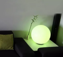 Esfera Luminosa Lampara Piso Luz 35cm Con Lampara Y Cable Oslo en internet