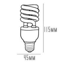 Lampara Espiral 15w Bajo Consumo E27 220v Frio / Calido en internet