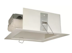 Spot Plafon De Embutir Blanco 20x20cm + 2 Lamparas Led - Minimal Iluminacion
