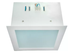 Spot Plafon De Embutir Blanco 20x20cm + 2 Lamparas Led en internet