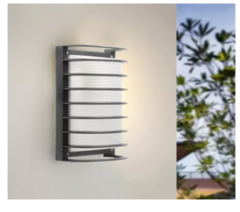 Aplique Moderno Aluminio Exterior Jardin Apto Led Prisma - comprar online