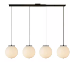 Colgante Globo Moderno Apto Led 4 Luces Oslo - comprar online