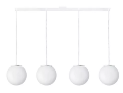 Colgante Globo Moderno Apto Led 4 Luces Oslo - Minimal Iluminacion