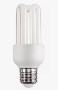 Lampara 23w Bajo Consumo E27 Recta 220v Calida - comprar online