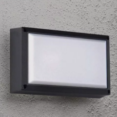 Aplique Tortuga Rectangular De Pared Exterior Jardin Negro - comprar online