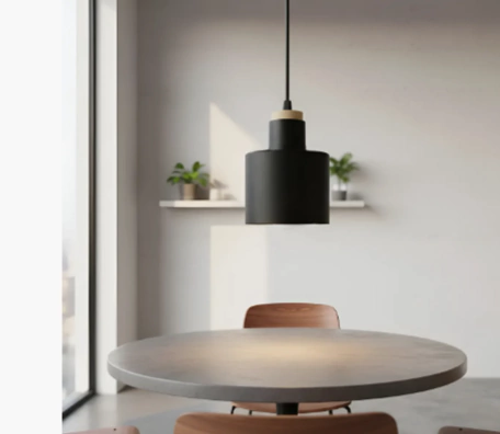 Colgante 1 Luz Metal Madera Nordica Tokio