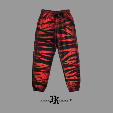Jogger batik unisex red #HippyKiller