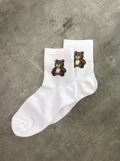 Medias unisex Bear blancas