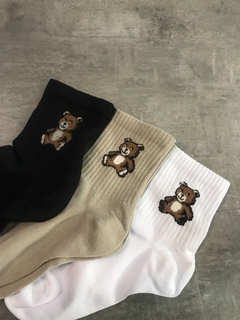 Medias unisex Bear blancas - BardoStore