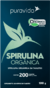 Suplemento Alimentar Spirulina Organica 100g 200 Tabletes - Pura Vida