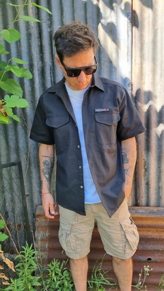 CAMISA VESTIRMAS MANGA CORTA GABARDINA ELASTIZADA