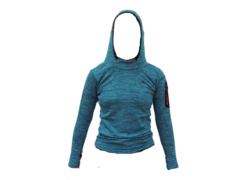 BUZO DAMA POLAR GRID CAPUCHA - comprar online