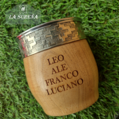 Imagen de mate imperial de madera algarrobo con alpaca