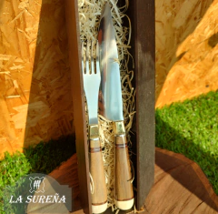 juego de cubiertos anillado en caja 25 cm - LA SUREÑA