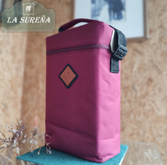 Porta termo térmico de lona con correa