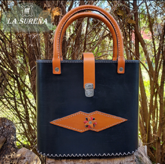 bolso cuero porta termo canasta - tienda online
