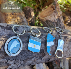 Llavero metálico diseño Argentina en internet