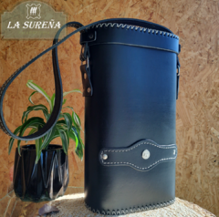 Porta termo cuero rígido tamaño grande XL - tienda online