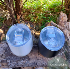 Vaso térmico mate de acero inoxidable con tapa en internet
