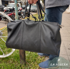 bolso de cuero liso grande - comprar online