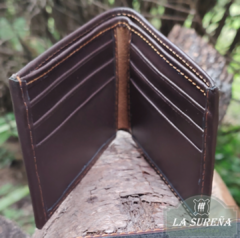 Billetera hombre cuero descarne simple - comprar online