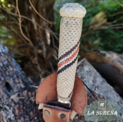 cuchillo rustico en tiento vaina cuero costura tiento 26 cm - tienda online