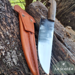 Cuchillo campero cocina cabo madera 18 cm