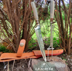 juego de asador pinza expulsora y cuchillo con vaina 27 cm en internet