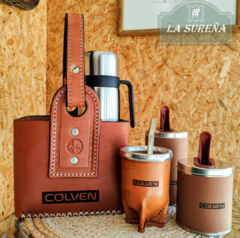 juego completo mate cuero x6 (madera) - LA SUREÑA