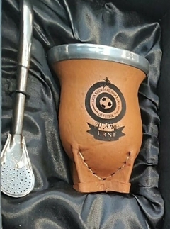 Juego de mate clásico y bombilla en caja personalizada - comprar online