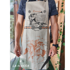delantal tela estampada pampa en internet