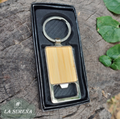 Llavero metal con madera para personalizar - comprar online
