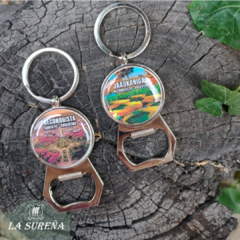 Llavero metal con destapador con dije - comprar online