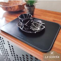 Individual de cuero 40x30 cm - comprar online