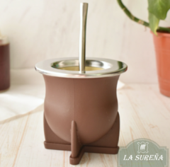 Mate camionero PVC con virola acero inox