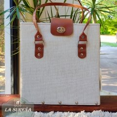 porta termo canasto rectangular en telar - tienda online