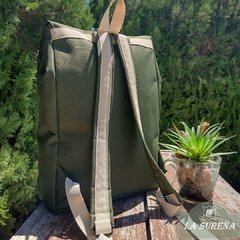 Porta termo mochila lona porta notebook - tienda online