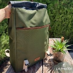 Imagen de Porta termo mochila lona porta notebook