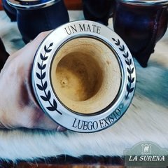 Mate camionero grabado laser en acero inoxidable - comprar online