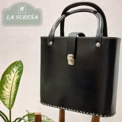 Imagen de bolso cuero porta termo canasta