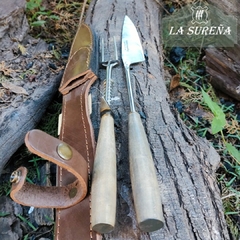 Juego Asador con pinza expulsora y cuchilla 43 cm - comprar online
