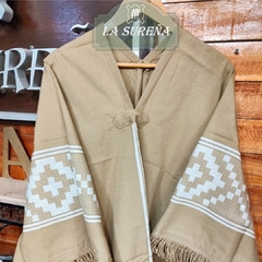 Poncho grande estampados pampa - LA SUREÑA