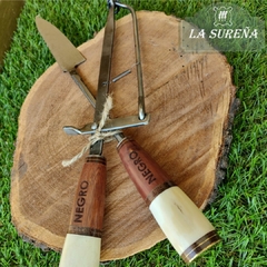 Juego de pinza expulsora y cuchilla parrillera 39 cm - tienda online