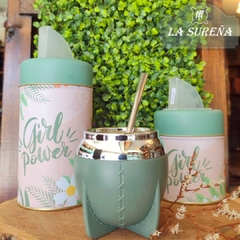 Juego de mate, bombilla con yerbero y azucarero - tienda online