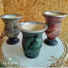 Mate calabaza Brasilera forrado Pvc Aluminio - tienda online