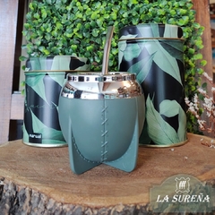 Juego de mate, bombilla con yerbero y azucarero en internet