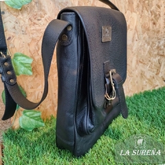 Morral cuero unisex con correa - LA SUREÑA