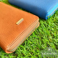Billetera dama cuero con cierre - comprar online